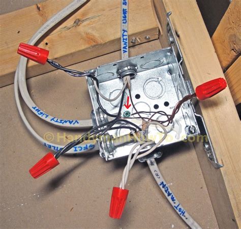 simple metal electrical box hookup|metal junction box wire.